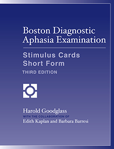 BDAE-3 Virtual Short Form Stimulus Cards Picture Book